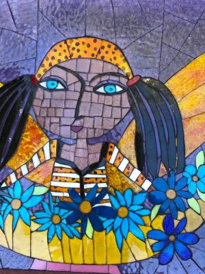 Fairy With Blue Flowers