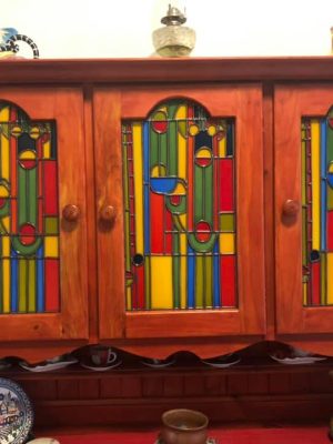 Rainbow Stripe Hutch