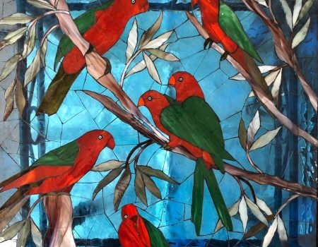 Red Birds in the Branches