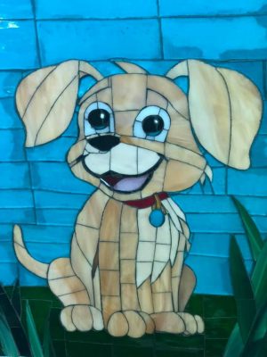 Stained Glass Puppy