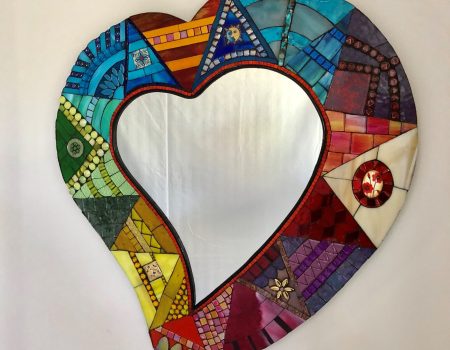 heart mirror for auction